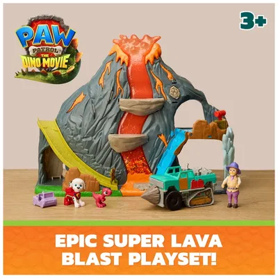 PAW Patrol: The Dino Movie Super Lava Blast Volcano Playset