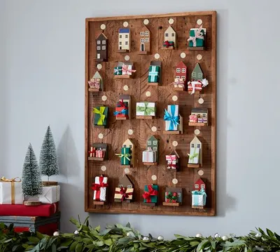Pottery Barn Kids Wooden Reusable Advent Calendar